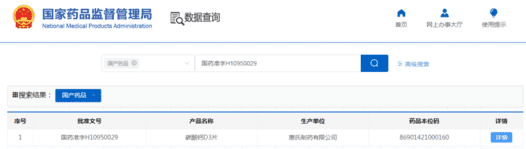 药品的批准文号查询